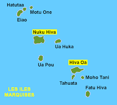 Les îles marquises au nord, composées de 11 îles divisées en deux groupes : Carte Des Marquises Vacances Guide Voyage