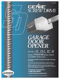 I've experienced a similar problem on a liftmaster operator. Genie Screw Drive User Manual Pdf Download Manualslib