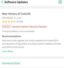 Oppo A3s September 2019 Security Patch Cph1803ex 11 A 20