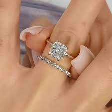 Choose from various birthstone and engraved rings in sterling silver. Smaragd Schliff 925er Silber Sterling Zirkonia Pave Ringsets Lajerrio Schmuck