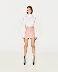 Zara Trf Mini Yubka Iz Iskusstvennoj Kozhi Mini Skirts Fashion Stylish Outfits
