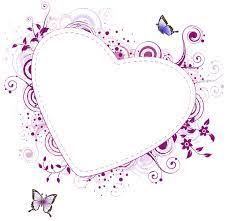 Pink Heart Transparent Frame Heart Clip Art Clip Art Freebies Purple Heart