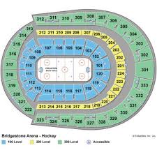 Bridgestone Arena Seating Chart Logical Bridgestone Arena Chart