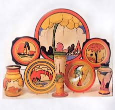 Clarice Cliff Art Deco Design Patterns Pink Art Deco Art Deco Design Pottery Art