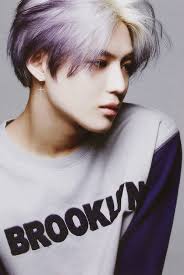 Shinee Taemin Gradient Purple Hair Korean Hairstyle Kpop Hair Color Korean Men Hairstyle