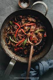 Use ⅔ cup for four servings. Real Deal Szechuan Beef Stir Fry Omnivore S Cookbook