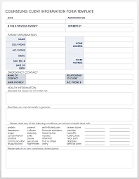 Nutrition facts label design template for food content. Free Client Information Forms Templates Smartsheet
