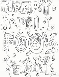 Let's have a math challenge. April Fools Day Coloring Pages Doodle Art Alley