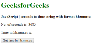Mysql date format dd/mm/yyyy select query? How To Convert Seconds To Time String Format Hh Mm Ss Using Javascript Geeksforgeeks