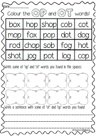 Op And Ot Word Family Pack Full Of Literacy And Spelling Games Activities And Worksheets Word Families Word Family Activities Word Family Worksheets