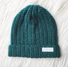 Crochet Fold Over Brim Beanie Pattern Etsy Beanie Pattern Crochet Hat Pattern Crochet Patterns