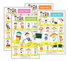 Printable Adjectives Bingo Loteria Adjetivos En Ingles Para Imprimir Adjetivos Ingles Adjetivos Loteria En Ingles