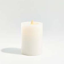 Comenzar flickering candles real wax pillar Flameless Candles Crate And Barrel