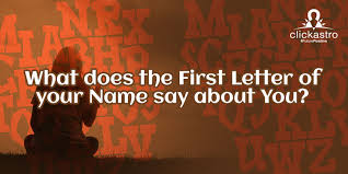 We have especially created free fire name style app for all gamers. What Does The First Letter Of Your Name Mean For You Clickastro Com