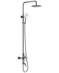 We have fixtures for your bathroom from all the best brands. Haoxin Outdoor Shower Fixtures Sus 304 Stainless Steel All Metal 3 Function Exposed Shower Faucet Set Brushed Nickel A5108n Buy Online In Dominica At Dominica Desertcart Com Productid 80993771