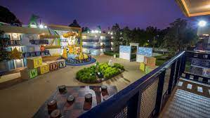 Wifi and an airport shuttle are free, and this resort also features 2 outdoor pools. Room With A View Disney S All Star Movies Resort Disney Parks Blog