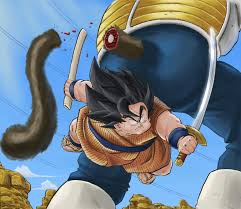 Yajirobe is introduced as a samurai mountain hunter with an insatiable appetite, and his first appearance is a confrontation between him and goku at yajirobe's prairie. Vegeta Yajirobe And Oozaru Dragon Ball And 1 More Drawn By Vinc3412 Danbooru