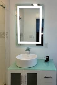 The standard bathroom vanity depth is 21 in. Front Lighted Led Bathroom Vanity Mirror 36 X 60 Rectangular Mirrors Marble