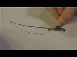 This forms the top of the knife's handle. Drawing Lessons How To Draw A Real Knife Youtube