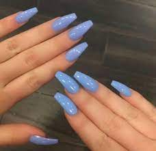 You're better off just going to a nail salon and having a professional take them off. 30 Pretty Acrylic Nails Designs To Try 2018 Blue Acrylic Nails Best Acrylic Nails Blue Nails