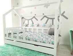 Kinderbett Kinderhaus Holz Spielbett Hausbett 90x200 Weiss Sicherheitbarrieren Ebay Kinderbett Kinderhaus Kinderbett Design Kinderbett 90x200