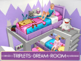 Hi guys, thanks for checking out my video!this is a toddler bedroom for a boy ! Akisima Sims Blog Triplets Dream Room No Cc Sims 4 Downloads