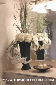 Artificial white faux flowers floral stems plant picks berry blossom tall fall plant outdoor floral arrangement decoration crafts home decor holiday wedding parties 8packs(lily of valley white flower). 11 Black And White Floral Arrangements Ideas Floral Arrangements Flower Arrangements Arrangement