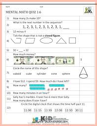 Engage them with worksheets on different math topics and watch their math grades go up in no time! Mental Maths Worksheets Exercises Sumnermuseumdc Org