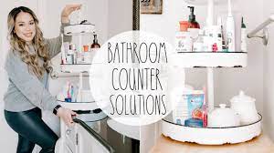 Shelves that offer more room are great for hair dryers, styling products, and extra towels. Bathroom Counter Organization Idea Youtube