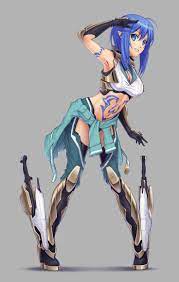 Wataru ikusabe gets his clay robot model transformed into a mighty mecha to help save a mystical world. Anime Girl Mecha Anime Girl With Blue Hair