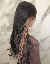 髪型 髪色 ヘアカラー ヘアスタイル トレンド 外国人風 透明感 小顔 人気 グラデーションカラー インナーカラー ハイライトカラー オレンジ ピンク レッド 韓国 2021 毛髪染料の色 毛髪染料 髪 色