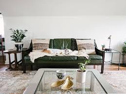 Checking In With Homestead Seattle Sfgirlbybay Leather Sofa Living Room Green Leather Sofa Green Furniture Living Room