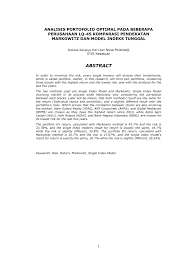 The followings are data components in sap system, except… Contoh Soal Portofolio Optimal Berdasarkan Model Indeks Tunggal Berbagi Contoh Soal