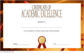 Certificate Of Recognition For Academic Excellence Template Free 1 In 2020 Awards Certificates Template Recognition Template Free