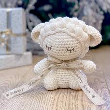 Along with the yarn, you'll also need washable toy stuffing like polyfill. Personalised Baby Lamb Soft Toy Teddy By Oh My Giddy Aunt Notonthehighstreet Com