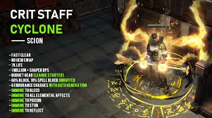 Spell immunity may be the main part of a spell. Adelstochter 3 10 Liggles Immune Stormwall Crit Block Staff Cyclone All Content Hc Forum Path Of Exile