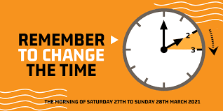 Since the time changes at 2:00 a.m., we generally change our clocks before bed on saturday. Clocks Change On Sunday 28th March 2021