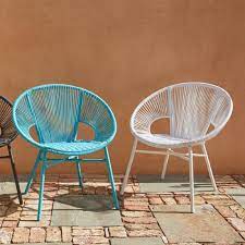 round white all weather wicker camden outdoor chair