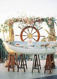 20 Ways To Have A Nautical Wedding Nautical Wedding Theme Nautical Wedding Inspiration Canoe Wedding