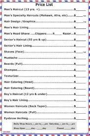 Barber Shop Price List Chart Price Chart For Barber Shop Http Www Amazon Com Dp B0057wlvpy Ref Cm Sw R Pi Dp Fro Sb1s9r Barber Shaving Face Beard No Mustache