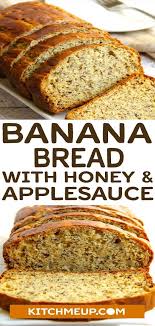 Banana Bread With Honey And Applesauce Instead Of Sugar Oil Weight Watcher Banana Bread Skinny Banana Bread Banana Bread Honey