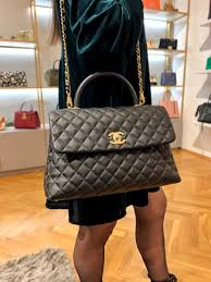 Check out our chanel flap selection for the very best in unique or custom, handmade pieces from our handbags shops. Chanel Flap Bag Top Handle Grained Calfskin Noir Luxury Bags