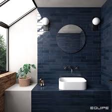 Personalize your bathroom with these exciting decoration ideas. Blue Backplash For Bathroom Tribeca Scandinavian Bathroom Inspiration Blue Bathroom Walls Scandinavian Bathroom Design Ideas