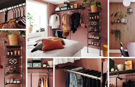 Now this is a plumbing pipe closet anizer 25 inspiring pipe closet designs you can make yourself when your closet is nicer than living e kick or how to build a diy pipe walk in closet how to design a. Iron Industrial Pipe Bar Rack Clothes Hanger Decoration Wall Mount Bedroom Home