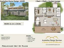 120m2 4 Bedrooms Home Plan 2 Bed 2 Bedroom Acreage Home Etsy House Plans Australia House Design House Plans
