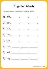 Rhyming will always be one of the best ways to teach young learners and esl students new words and phrases! Rhyming Words Worksheets For 3rd Grade Your Home Teacher
