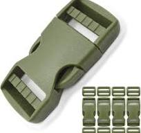 Plastic Buckles for Straps 1": Quick Side Release Buckle Clip 4 set +  Tri-Glide Slide 8 pcs Fit 1 inch Wide Nylon Strap Webbing Belt, Heavy Duty  Dual ...