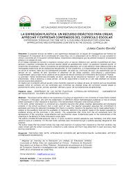 ¡sin anuncios molestos, sin límites de descarga, disfrútalo y no te olvides de marcar y compartir el amor! Pdf La Expresion Plastica Un Recurso Didactico Para Crear Apreciar Y Expresar Contenidos Del Curriculo Escolar