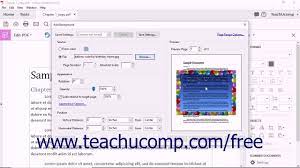 At the top of the dialog observe image editor. Acrobat Pro Dc Adding And Removing Page Backgrounds Adobe Acrobat Pro Dc Training Tutorial Course Youtube