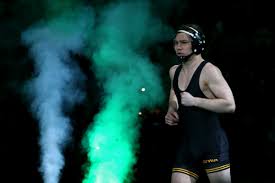— that's three for spencer lee. Iowa Wrestling Roll Call Spencer Lee 125 Lbs Black Heart Gold Pants